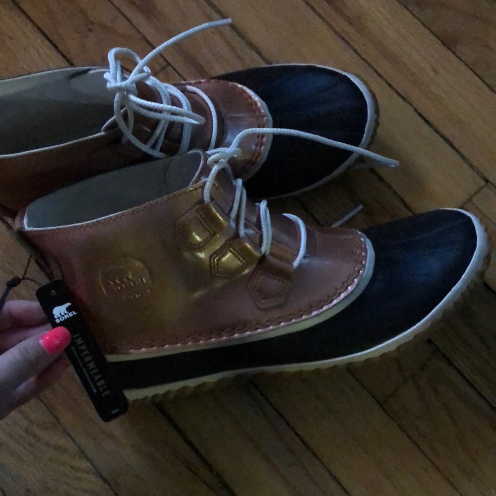 Sorel Rose Gold Rain Boots